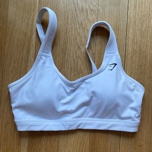 Gymshark Scoop Neck Training Sports Bra - White